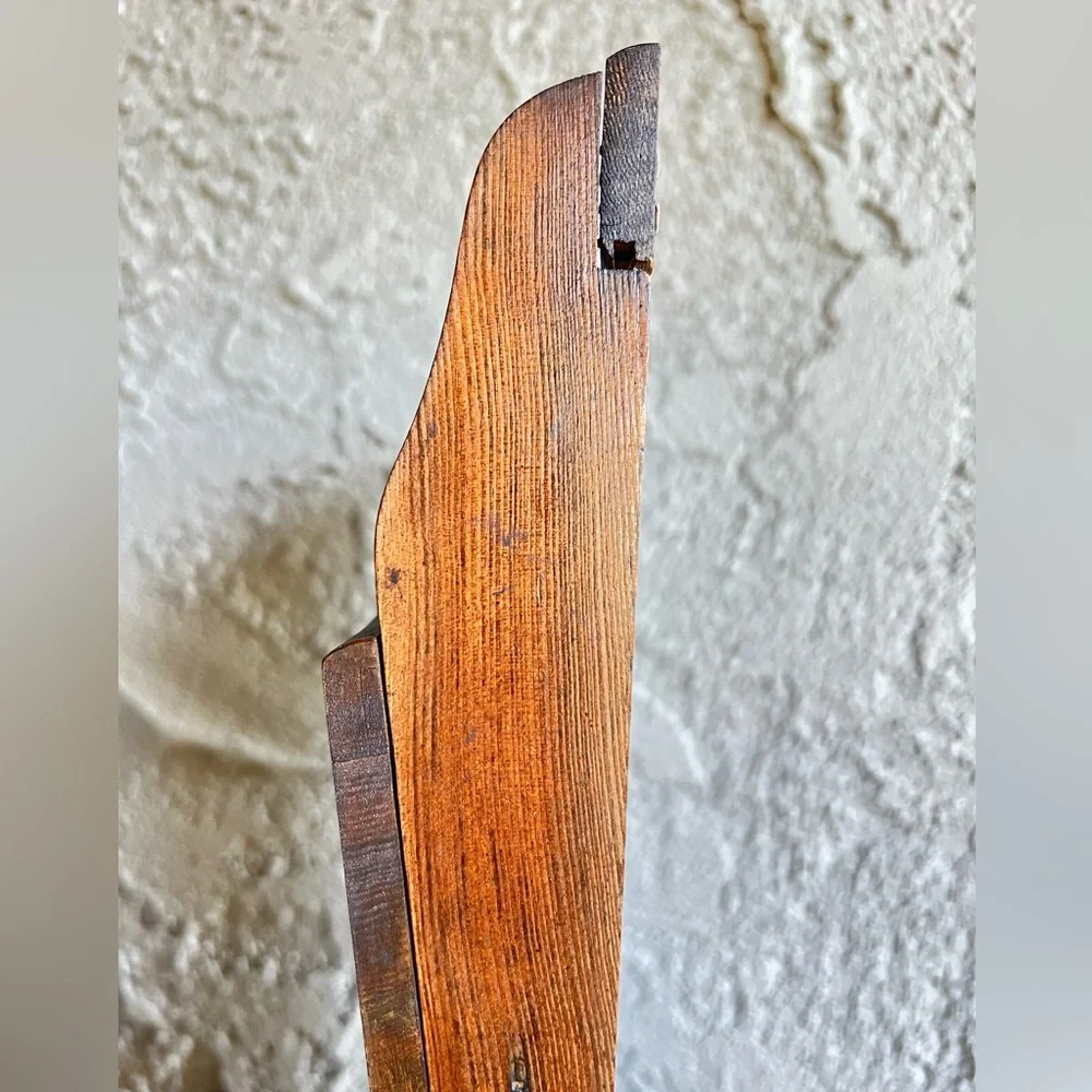 Vintage Wood Wall Organizer Keys Letters Bills Apple Trim Cottage Core